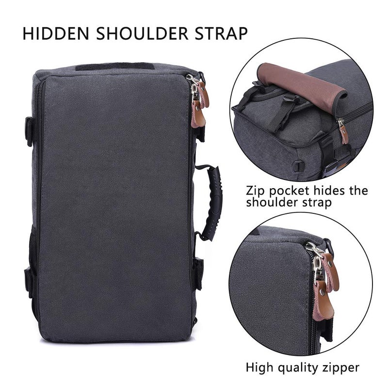 KAKA backpack for men,travel bag carry on weekender mochilas bag,mens backpack for travel,laptop backpack fit 15.6'' notebook with shoulder straps,black - Image 4